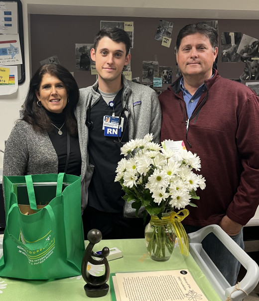 Ben Hylton with Parents