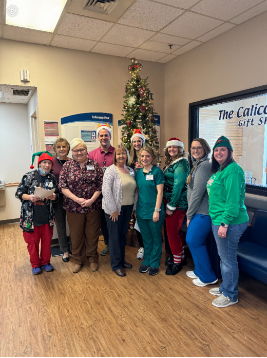 CTCH Carolers - Sandy Hess, Debbie Combs, Penny Shelton, David Vance, Trish Casey, Tori Clark, Abby Johnson, Katie Paitsel, Emily Duncan and Chelsey Davidson