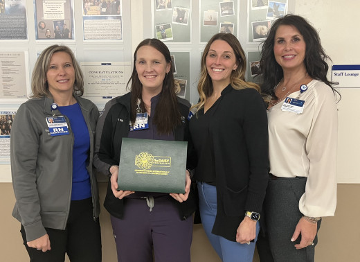 Kayla Frantz with Nursing Leaders