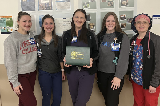 Kayla Frantz with 9MICU Team