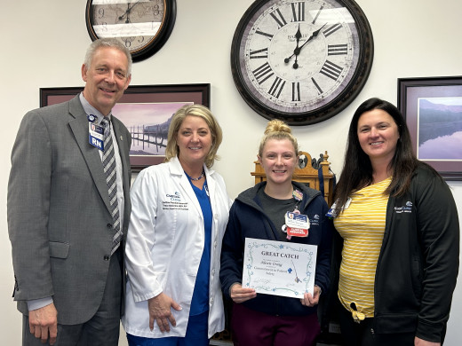Pictured L-R: Carl Cline, Tracy McCown, Alexis Craig, and Stephanie Hodges