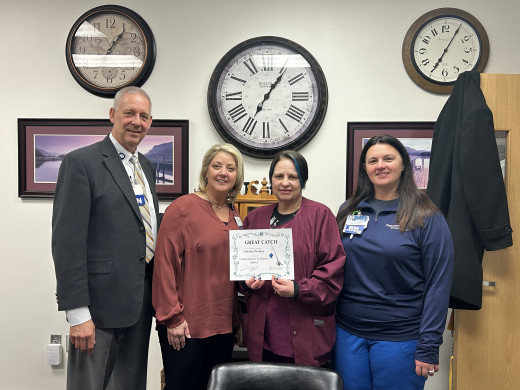 Pictured L-R: Carl Cline, Tracy McCown, Christy Presley, and Stephanie Hodges