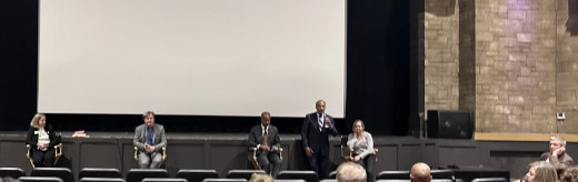 Dr. NL Bishop, Chief Diversity, Equity and Inclusion Officer, introduces the panelists.