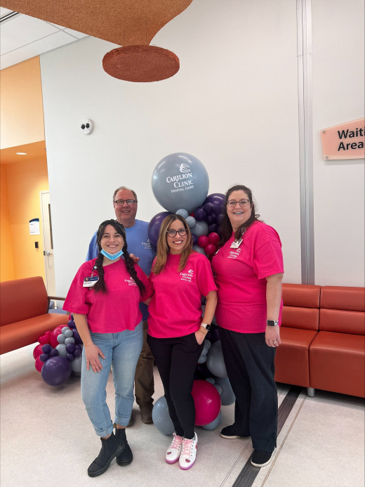 Dr. Jones, Britnee Daniel, Dr. Miller, Lisa Russell from Carilion Dental 
