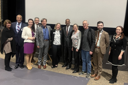 L-R: Shirley Holland, NL Bishop, Armida Valles-Klute, Dr. Bill Fintel, Dr. Rob Gourdie, Dr. Bethany Usher, Dr. Tony Seupaul, Dr. Janet Osborne, Larry Bechtel, Andrew Tressler and Briana Apgar. 