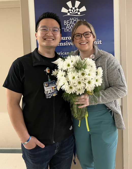 Alex Gervais with Htin Dingra, DAISY nominator