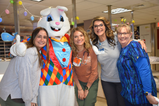 Easter Bunny Visits PreOp, PACU, & ASU
