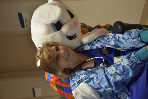 Easter Bunny Visits PreOp, PACU, & ASU