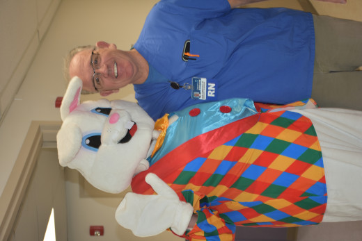 Easter Bunny Visits PreOp, PACU, & ASU