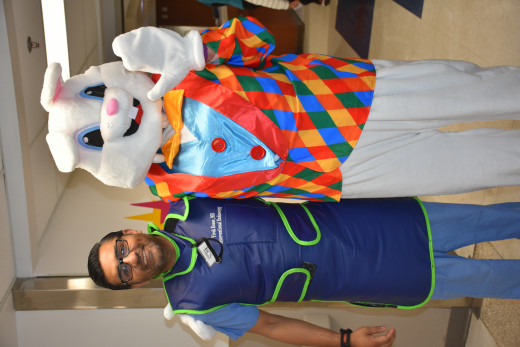 Easter Bunny Visits PreOp, PACU, & ASU