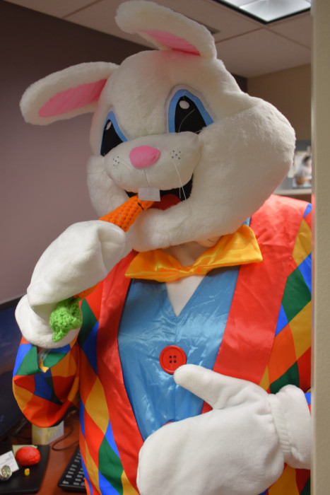 Easter Bunny Visits PreOp, PACU, & ASU