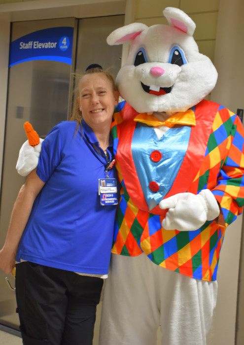 Easter Bunny Visits PreOp, PACU, & ASU