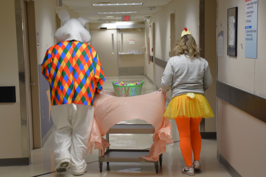 Easter Bunny Visits PreOp, PACU, & ASU