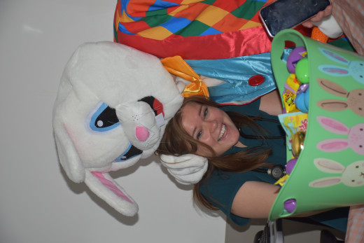 Easter Bunny Visits PreOp, PACU, & ASU