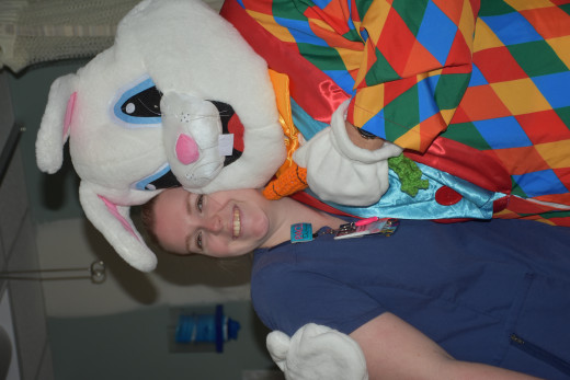 Easter Bunny Visits PreOp, PACU, & ASU