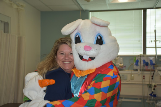 Easter Bunny Visits PreOp, PACU, & ASU