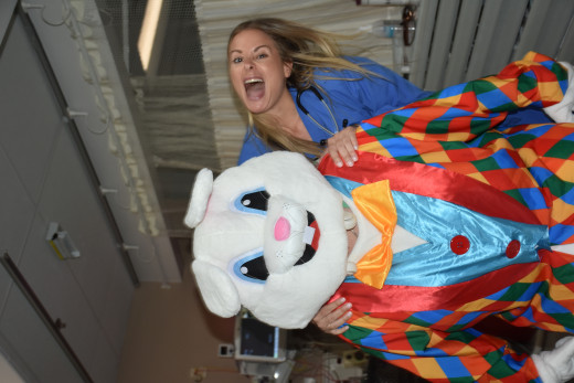 Easter Bunny Visits PreOp, PACU, & ASU