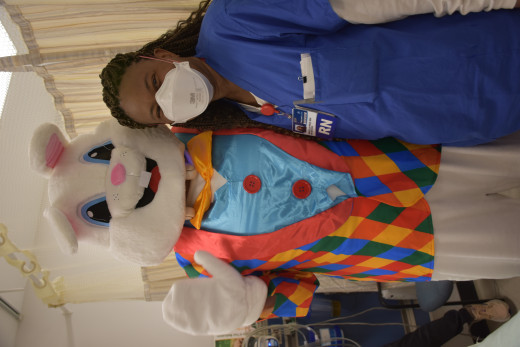 Easter Bunny Visits PreOp, PACU, & ASU