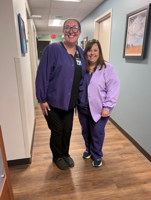 Left-Right: Lauren Simpkins LPN, Lisa Marsh RN
