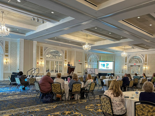 Participants during Dr. Doll's session