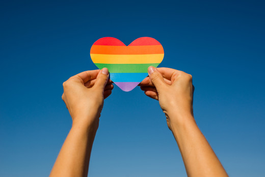 pride heart hands