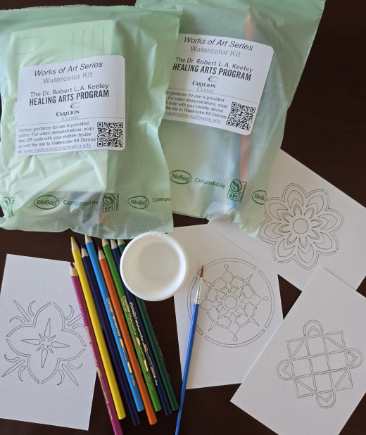 Watercolor Kits with designs by Caroline Booth
