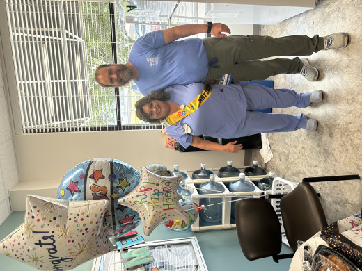 Lisa with Dr. Szilagyi