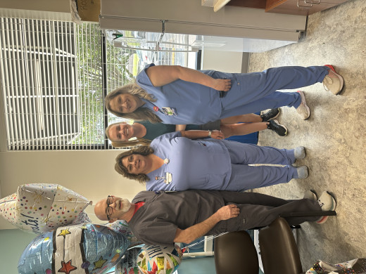 Lisa with members of the leadership team
