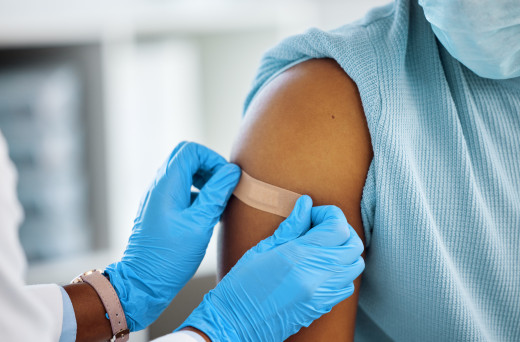 band aid on arm