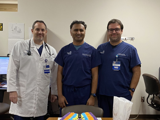 Dr Najib Sawaya, Dr Prashant Bhandari, Dr Marek Gruca. Dr Sawaya and Dr Gruca celebrates September Birthdays!