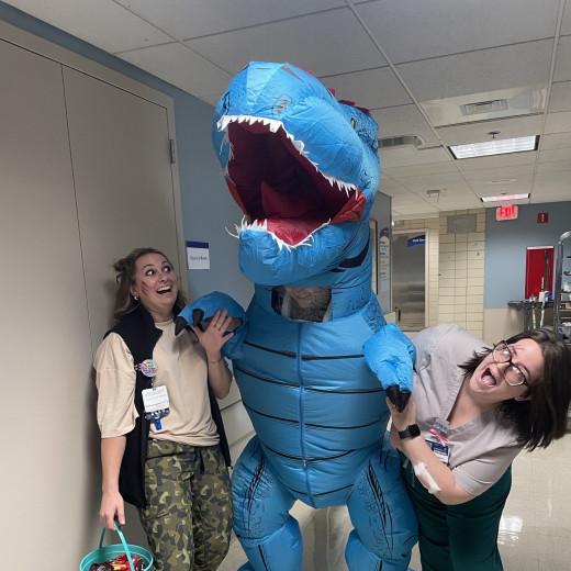Ashley Graham RN UD, PACU Dinosaur, & Ashley Wagner CA 