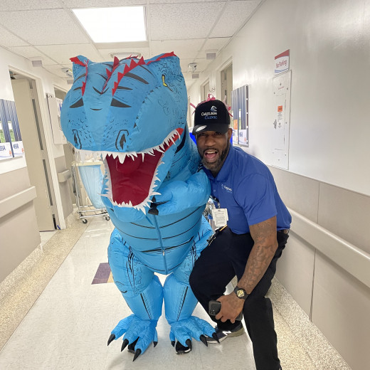 The PACU Dinosaur, & Steven Jefferson 