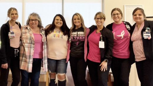 Wearing pink with Purpose! 