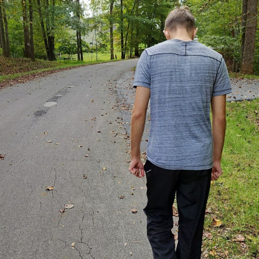 Joey Shervey - Post Surgery - walking 