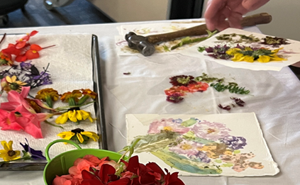 Flower Pounding Art