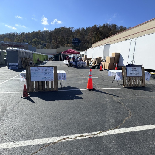 Supplies for surrounding Asheville residents due to the devastation of Hurricane Helen