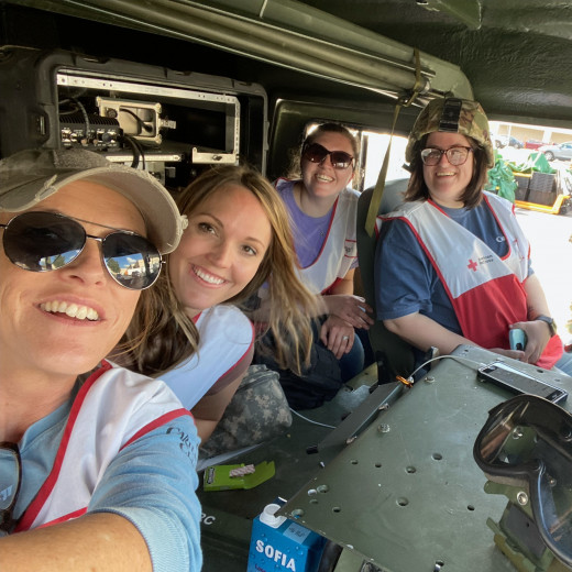 Mel Witten RN, Jessica Hurd RN, Megan Miller RN CTL, & Ashley Wagner CA Volunteering in Asheville 