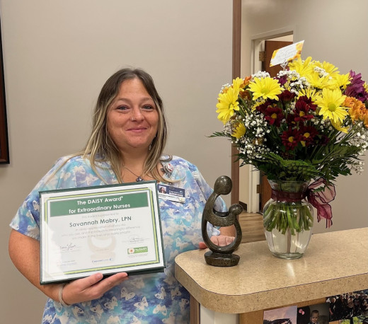 DAISY Winner Savannah Mabry, LPN, Urology