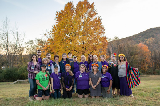 Carilion team members and community partners at the Día de los Muertos celebration