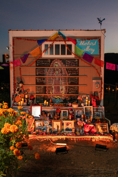 Ofrenda (or altar) celebrating the memory of lost loved ones