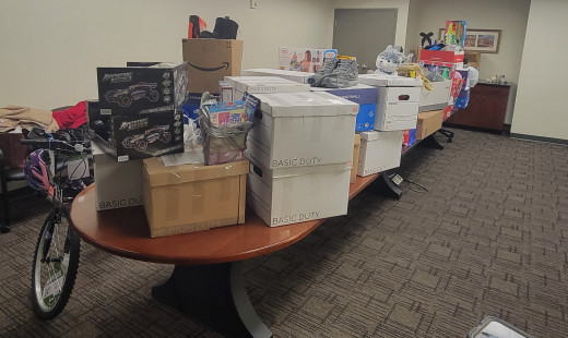 FCM Angel Tree gifts ready for distribution