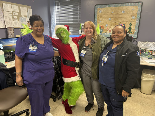 Grinch visits CVI EKG department