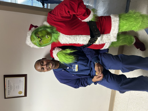 Grinch visits noninvasive team
