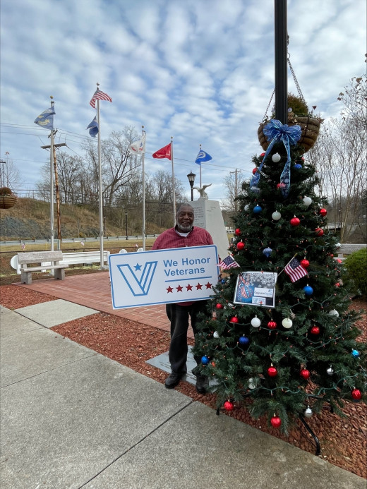 Franklin Hospice placed a tree at the Rocky Mount Veterans' Memorial Park. 
