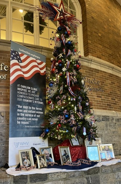 Roanoke Hospice placed a tree at the Hotel Roanoke.  To cast a vote, visit https://givebutter.com/Fashions24