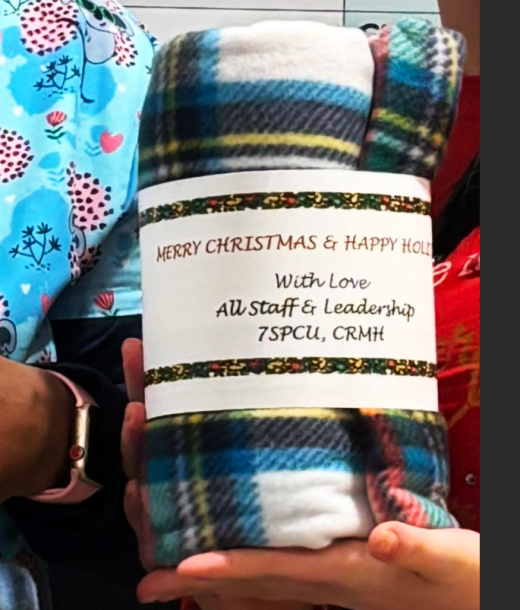 CVI Surgery PCU Shares the Warmth of the Season with their Patients.!! Thank you all for your kindness!.