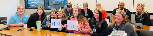 NPTT Celebrating Their Success at Their November Staff Meeting