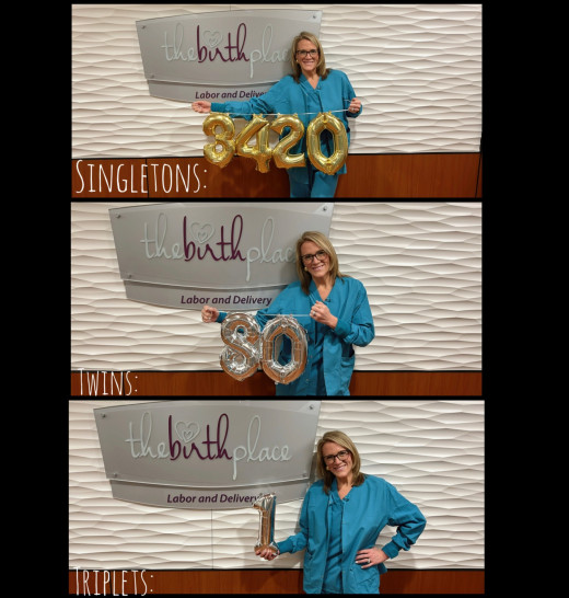 Labor and Delivery has been busy!   Total births: 3,420  Twins: 80  Triplets: 1