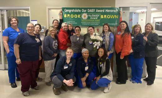 Brook celebrated by her CFMH ED Family for receiving DAISY Award Honoree 
