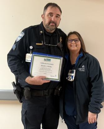 Sgt. White and CTL Diedra Stiltner